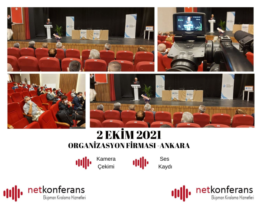 Organizasyon Firması’nın 2 Ekim 2021 tarihinde Ankara’da düzenlemiş olduğu organizasyonda Kamera Çekimi ve Ses Kaydı hizmeti sağladık.