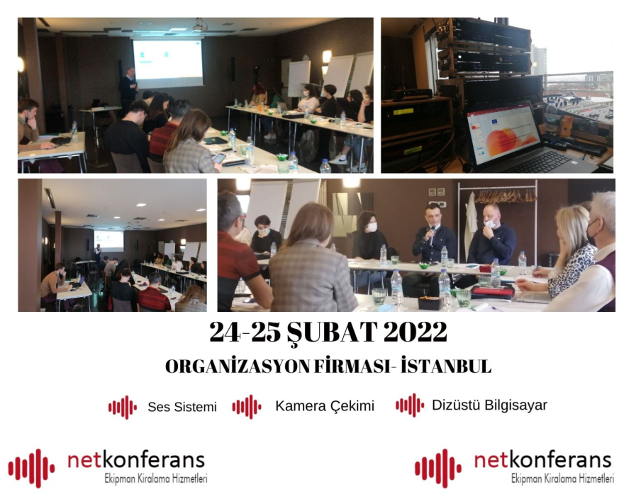 24-25 Şubat 2022 tarihinde İstanbul'da düzenlenen organizasyonda ses sistemi, kamera çekimi ve dizüstü bilgisayar hizmeti sağlıyoruz.