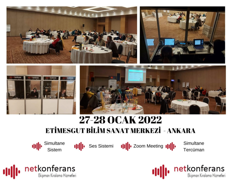 27-28 Ocak 2022 tarihinde Ankara'da düzenlenen organizasyonda simültane sistem, ses sistemi ve simültane tercüman hizmeti sağlıyoruz.